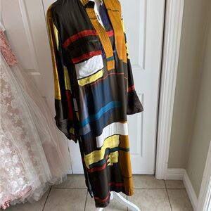 Zara Multicolor Long Sleeve Dress